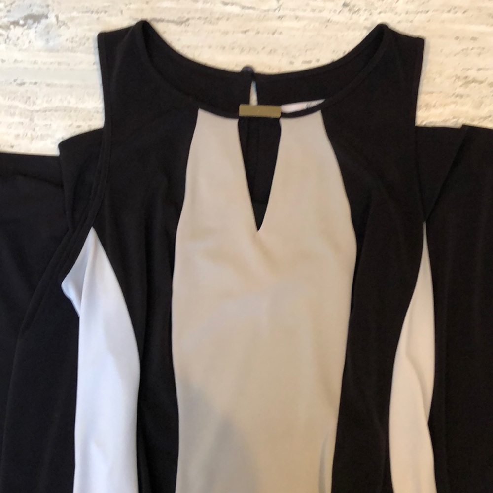 LAST CHANCE! Black Color Block Maxi Dress Sz S